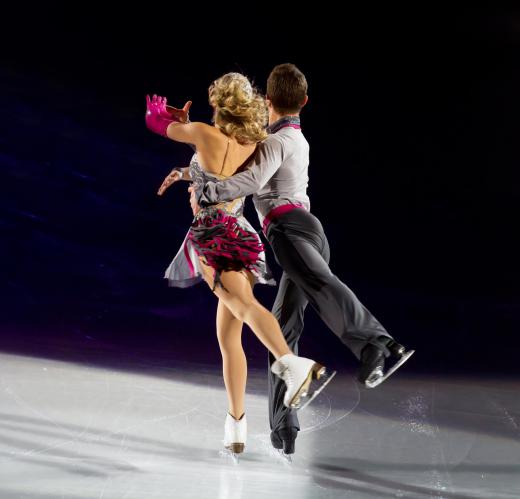 Ice dancing is a type of ballroom dancing that takes place on the ice.