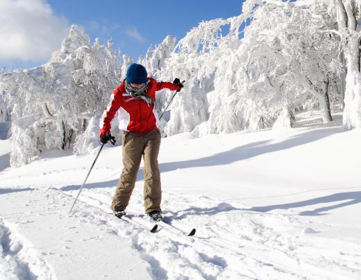 Cross country skiing often incorporates Telemark skiing.