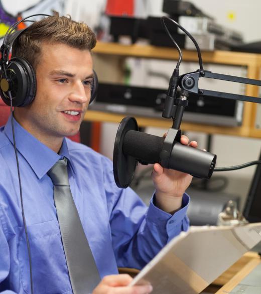 A sportscaster may work for a radio station.